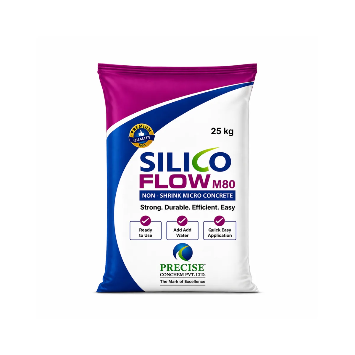 Silicoflow Non-Shrink Microconcrete M80 25 Kg